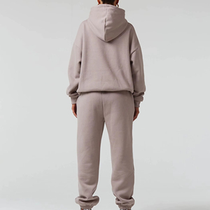 Premium Quality <b>Women</b> Winter Oversized Hoodie Jogger Pants Set Two Piece Fleece Tracksuit Cozy <b>Lounge</b> Sweat <b>Suit</b> Custom OEM - Product Image 6