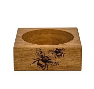 Wood Wine Bottle Coaster Wood <b>Bee</b> Engraved Wine Bottle Coaster Eco-Friendly Handcrafted Coaster Holder - Product Image 1
