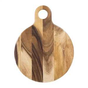 Planche à découper en bois de frêne naturel avec rainure pour les jus, poignée intégrée, rectangulaire, robuste, plateau de service, compatible lave-vaisselle - Product Image 4