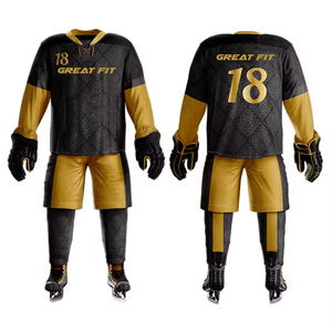 Uniforme de hockey sur glace respirant de haute qualité avec logo personnalisé, unisexe, ensemble de shorts pour équipe, grandes tailles, vente en gros, fabriqué au Pakistan, 100% polyester - Product Image 5