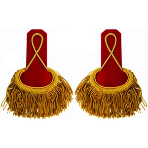 Nouvelles épaulettes uniformes modèle 2026 avec broderie de logo personnalisé, résistantes à l'eau, lavables, à faible coût, pour costumes de performance - Product Image 5