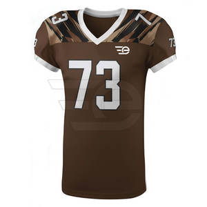 Uniforme de football américain Dynamic Team, tissu respirant, coutures solides et design résistant à la décoloration pour les matchs réguliers et les tournois. - Product Image 3