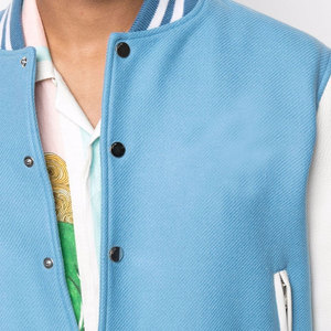 Unisex Varsity Baseball <b>Jacket</b> 100% Wool <b>Waterproof</b> Breathable Reversible Windproof Eco-Friendly Anti-UV Streetwear <b>Winter</b> Stand - Product Image 4