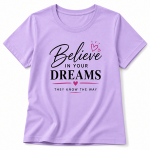 Camiseta Casual Rosa Personalizada de Alta Calidad para Mujer, Cuello Redondo, Manga Corta, Estampado de Letras, 100% Algodón, Transpirable, Corte Ajustado - Product Image 1