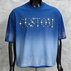เสื้อยืด Glory Custom Rhinestone วินเทจ ล้างสี ทรงโอเวอร์ไซส์ คอกลม แขนสั้น ผ้าฝ้าย 100% สำหรับทุกเพศ - Product Image 4
