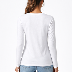 Camisetas de Manga Larga Personalizadas al por Mayor para Mujer - Proveedor Directo de Fábrica y Fabricante OEM a Granel - Product Image 2