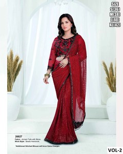 Eclipse Embellished Traditional Party <b>Saree</b> for Summer & Winter - Product Image 2