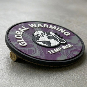 Durable Rubber Patches With Precision Molded Design Strong PVC Material Support And Detailed Raised Pattern Finish - Product Image 3