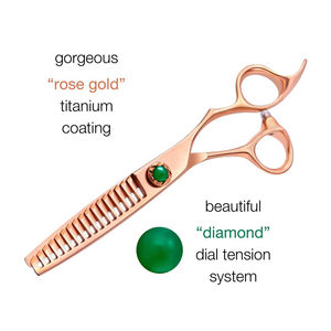 Ciseaux de barbier professionnels en acier inoxydable de 6,5 pouces, pointe affûtée, pour effiler et coiffer les cheveux, outil de beauté pour salon de coiffure - Product Image 4