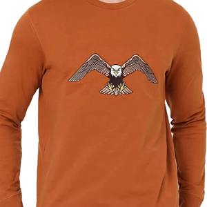 Sweat-shirt décontracté pour homme, coupe classique, broderie, 100% coton molletonné, écologique, pull-over pour adulte, meilleure qualité, fabriqué au Pakistan, OEM - Product Image 3