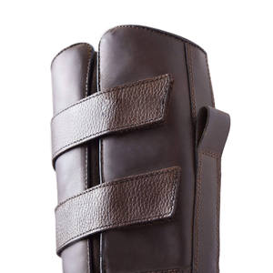Bota de Montar para Caballo, de Cuero Sintético de Color Sólido, Protección Completa para Montar a Caballo - Product Image 6