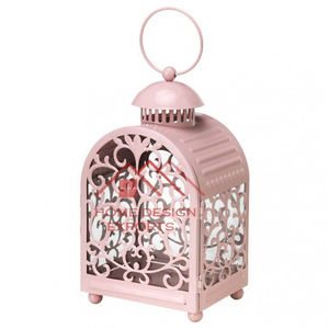 ตะเกียงโลหะเคลือบสีดำด้าน งานแฮนด์เมด สำหรับใส่เทียน - Product Image 6