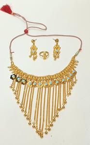 Dubai 24KT Gold Plated Hot-Selling 4GRM Bijoux Plaque Nouvelle Jewelry Set Women's (femmes) Gold Plated Circle Setting DISCOUNT - Product Image 5