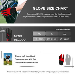 Gants de golf super doux et légers pour hommes, en cuir microfibre respirant, adhérence stable, design sportif cool, version main gauche - Product Image 6