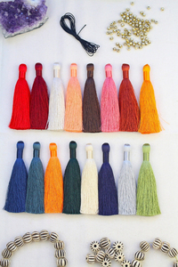 <b>Top</b> Quality Custom Made Pakistan 2026 Leather Tassel Keychain Bag Charm <b>Fringe</b> Keychain Tassel Purse Charm Gift for Her Tassels - Product Image 4