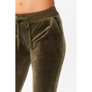 Nuevo Conjunto Deportivo de Moda para Mujer, Invierno, Terciopelo, Lentejuelas, Borlas, 2 Piezas, Logotipo Personalizado, Sudadera con Capucha y Cremallera, Pantalones Jogger - Product Image 2