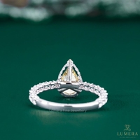 Anillo de Compromiso de Oro Amarillo con Diamante Cultivado en Laboratorio, Claridad VS1 VVS, Anillo de Boda Solitario, Certificado IGI, Anillo de Lujo