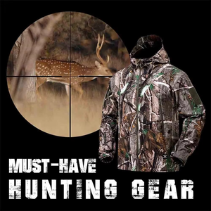 Veste de chasse imperméable et coupe-vent à manches longues personnalisée, doublure en polyester, imprimé unisexe, veste d'hiver pour l'extérieur, haute sécurité - Product Image 3