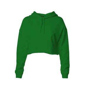 Sweat à capuche pour femmes, sweat-shirt court pour filles, avec fermeture éclair, logo personnalisé, fitness, 2021 - Product Image 1