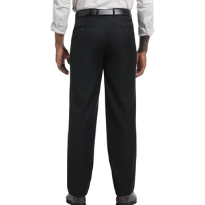 Pantalones de Vestir Formales para Hombre, Corte Clásico, Sin Arrugas, Cintura Expandible, Rectos, 100% Algodón Orgánico, para el Trabajo - Product Image 3