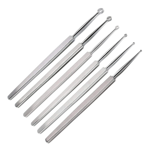 Juego de Curetas Dérmicas Manuales SureMed Instruments, 6 Piezas, Acero Inoxidable de Grado Médico, Kit de Instrumentos Quirúrgicos ORL para Uso Clínico - Product Image 1