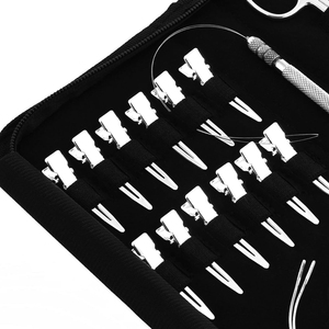 Kit de pinces professionnelles pour extensions de cheveux, pour l'installation et le retrait des extensions à micro-anneaux, fournitures pour salon de beauté - Product Image 5