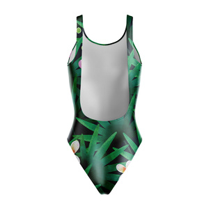 Maillot de bain deux pièces personnalisé sublimé pour femme, séchage rapide, respirant, extensible, avec logo frontal - Product Image 6