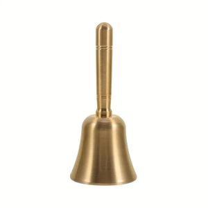 Cloche à main en laiton classique pour le culte au temple, le service de bureau, la réception d'hôtel et la décoration intérieure - Product Image 6