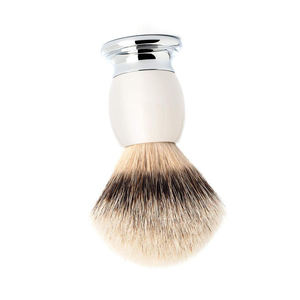 Brocha de Afeitar de Pelo Sintético para Hombre con Mango de Madera para Salón y Cuidado de la Barba, Herramientas Profesionales de Salón, Madera Cómoda - Product Image 1