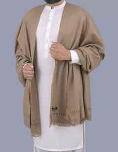 Men Winter <b>Wool</b> Shawl Soft Warm Breathable 300g Traditional Solid Color Daily Office <b>Wrap</b> - Product Image 2