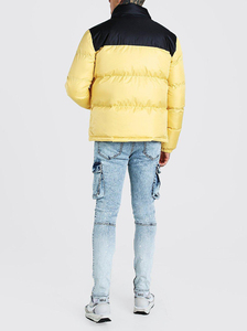 Men's High Quality Winter Puffer Jacket Canvas Stand Collar Detachable Nylon Front Logo Custom Printed Polyester Filled <b>Coats</b> - Product Image 1