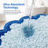Alfombra de Baño Azul con Borde Ondulado, Ultra Suave y Afelpada, Lavable a Máquina, Venta al Por Mayor - Product Image 3