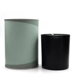Wholesale Matte Black Frosted Glass Candle <b>Jars</b> Metal Lid <b>Empty</b> <b>Jar</b> for Custom Candles-100% Organic Soy Wax 60 Hours Burn - Product Image 3