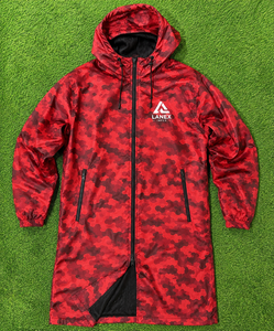 Custom Red <b>Camo</b> Long Hooded <b>Waterproof</b> Rain <b>Jacket</b> Windproof Breathable Outdoor Raincoat for Men & Women Hiking Fishing Camping - Product Image 6