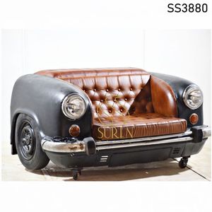 Hotels Pubs Restaurants Automobile Side Seating Display Unit Sofa with Iron Frame-SUREN SPACE - Product Image 1