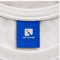Étiquettes de marque tissées personnalisées, étiquettes intelligentes à coudre pour vêtements, tenues, vêtements et accessoires