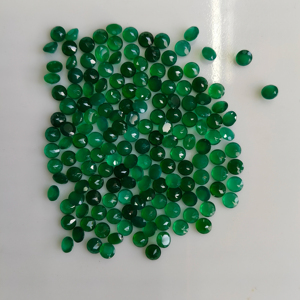 Ónix Verde Natural de 5.5MM, Corte Brillante Redondo, Gema Suelta de la Mejor Calidad para Joyería, Gemas de Red Mountain - Product Image 2