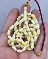 Chapelet en résine cristalline lisse et écologique, peint à la main, Tasbih Subha, perles de prière musulmanes, Dhikr Zikr, bénédiction, cadeau Ramadan Aïd