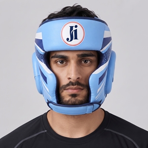 Wholesale Custom Boxing <b>Head</b> Guard Cowhide Leather <b>Head</b> Guard High Quality Leather Boxing <b>Head</b> Guard boxing sets Breathable - Product Image 4