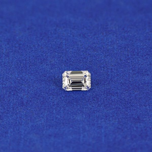 Diamant de laboratoire de qualité supérieure certifié E Color, taille émeraude, clarté VS2, CVD, diamant en vrac fantaisie, vente en gros pour bague de fiançailles - Product Image 4