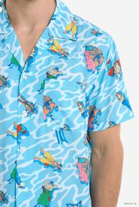 Camisa de hombre con estampado floral hawaiano, manga corta, informal, para playa, con botones, ligera, de algodón, para verano. - Product Image 4