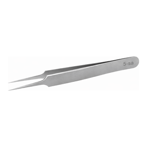 Pincettes en acier inoxydable anti-magnétiques de qualité industrielle 110 mm pour travaux de précision en laboratoire - Product Image 1