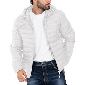 New Design Winter Light Down Custom <b>Mens</b> Puffer With Stand Collar - Product Image 4