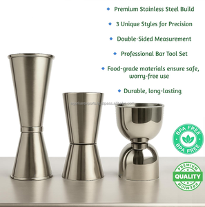 Jigger à cocktail en acier inoxydable 30 ml avec mesure graduée pour équipement de bar, idéal pour les bars professionnels et la maison - Product Image 5