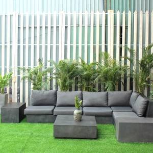 Sofá de Concreto Vietnamita - Muebles de Exterior Ecológicos y Duraderos, Juego de Sofás de Jardín de Diseño Moderno, Resistentes al Agua, a los Rayos UV y de Secado Rápido - Product Image 6