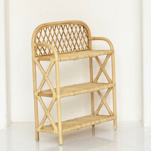 Modernos estantes para zapatos de madera, hechos a mano, de ratán, de alta calidad, para exhibir y almacenar calzado. - Product Image 5