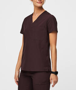 Uniformes Médicos de Alta Calidad OEM, Conjuntos Antiarrugas, Uniformes de Belleza, Blusas con Cuello en V, Traje de Enfermería para Mujer - Product Image 2