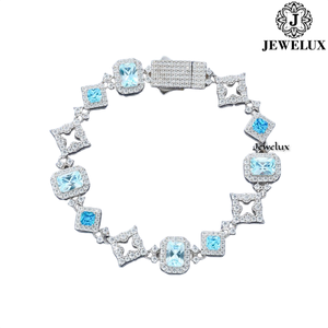 Premium Style Moissanite Tennis <b>Bracelet</b> for Unisex Continuous Sparkle Stones Gold/<b>Silver</b> Plated IGI Certified Wedding Gift - Product Image 2