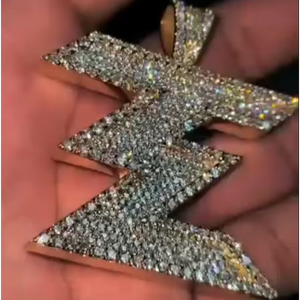 Colgante Personalizado de Moissanita para Hombre, Plata 925, Oro 9K 10K 14K 18K, Colgante Personalizable, el Mejor Regalo de Cumpleaños - Product Image 1