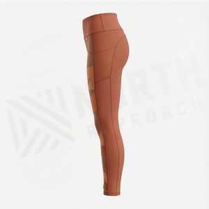 Leggings de yoga pour femmes en polyester et élasthanne, super doux, de haute qualité, très demandés, pour le fitness, dans votre couleur personnalisée - Product Image 3